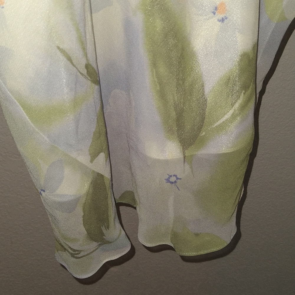 Liz Claiborne VTG Dreamy delicate,8, flutter sleeve - Picture 9 of 13